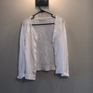 Loft White Cardigan